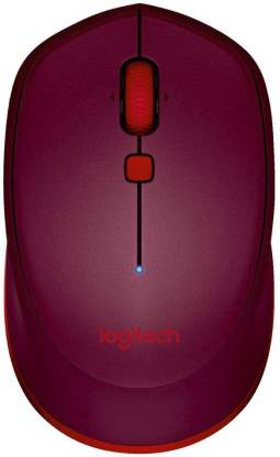 Logitech Bluetooth-M337-Red Wireless Ambidextrous Optical Mouse  with Bluetooth
