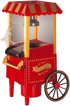 divinezon Mini Plastic Countertop Retro Hot Air Popcorn Maker Machine(Random Colour, Standerd) 70 g Popcorn Maker