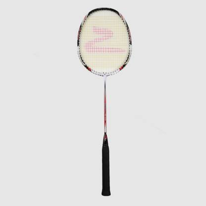 Zillion BR-821 Red, White Strung Badminton Racquet