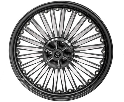 Bullet alloy wheel with disc brake clearance
