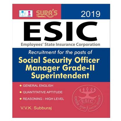 ESIC Social Security Officer, Manager Grade-II Superintendent Exam Books