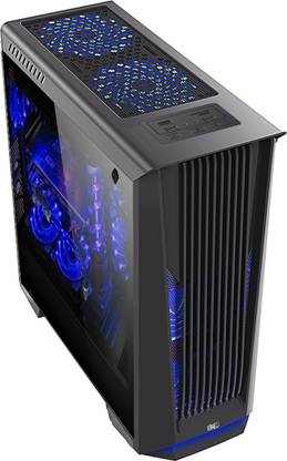 BBC 8803 gaming cabinet with one 3.0 usb with 2*2.0 usb side full transparent panel with one front 33 led 120 mm fan without power supply empty cabinet FULL TOWER Cabinet with USB 2.0 and USB 3.0 Ports Compatible with Computer