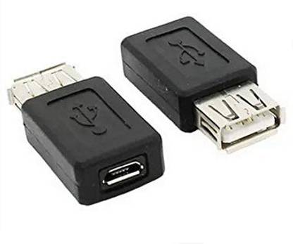 ACUTAS Micro USB Cable 2 A 1 m USB 2.0 Type A Female to Micro USB B Female Adapter Plug Converter