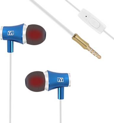 JANGO Noise Isolating Metal Earphones With Super Bass & Mic Wired