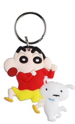 अवि Double sided Crayon Shin-chan Dog की-चेन