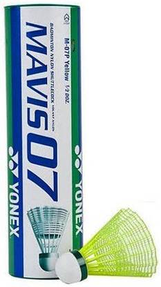 YONEX 'Mavis 07' Nylon Shuttle Cock (Pack of 6)- Badminton Kit