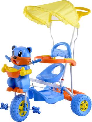 Oximus Baby Cycle for 2 year old kids With Canopy/Footrest / Light /Musical /Back Support /Storage Basket and Parent Push Handle Control Recommended For Children 1 , 2 , 3 , 4 , 5 Year Old Baby Boys & Girls Baby Cycle/trikes/tricycle For Toddler Toys New Arrival 503 Tricycle