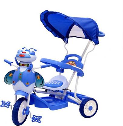 Oximus Baby Tricycle for kids With Canopy/Footrest / Light /Musical /Back Support /Storage Basket and Parent Push Handle Control Recommended For Children 1 , 2 , 3 , 4 , 5 Year Old Baby Boys & Girls Baby Cycle/trikes For Toddler Toys New Arrival 505Atricycleblue1 Tricycle