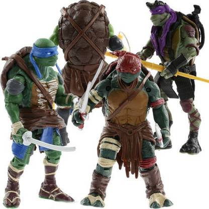 Toy Mela TMNT Teenage Mutant Ninja Turtle 4 Pcs. / Set Raphael, Leonardo, Donatello, Michelangelo Action Figure For Toys