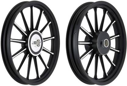 ALMOS 13 Spokes Double Disc Front, Rear Alloy Aluminium Royal Enfield Classic 350, Classic 500 Motorbike Tyre Rim