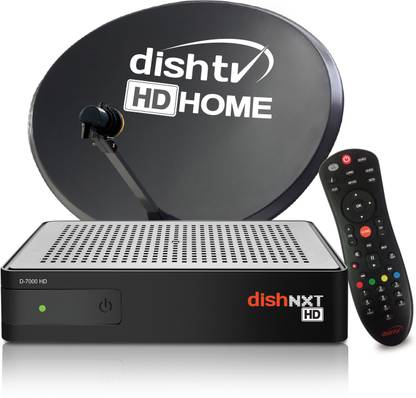 Dish TV HD Box with 2 MONTHS All Channels - All India