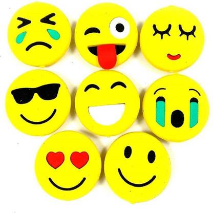 MatrixWeb Matrix Web Colorful Smiley, Emoji Erasers Non-Toxic Eraser