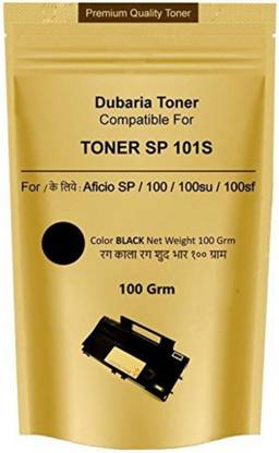 PPS Toner Powder Pouch Compatible for Use in Ricoh SP100�Printer- 100 Grams Single Color Toner (Black) Black Toner