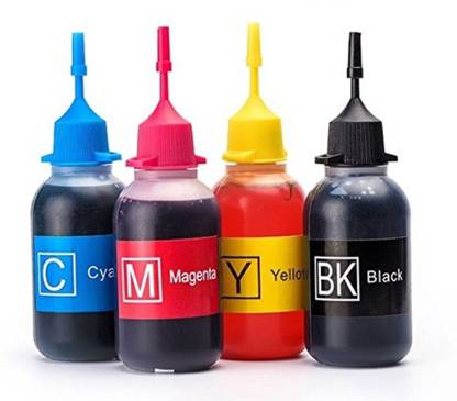 PPS Dye Refill Ink for Use in HP 802 XL Black & 802 XL Tricolor Ink Cartridges - 30 ML Each Bottle Single Color Ink (Cyan) Cyan Ink