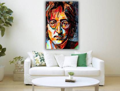 TAMATINA Canvas Painting - John Lennon - Abstract - Music Legend Canvas 15 inch x 23 inch Painting
