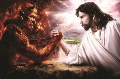 POGOD VS DEVIL Paper Print