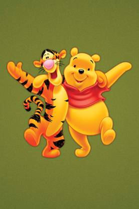 WINNIE THE POOH TIGER Paper Print
