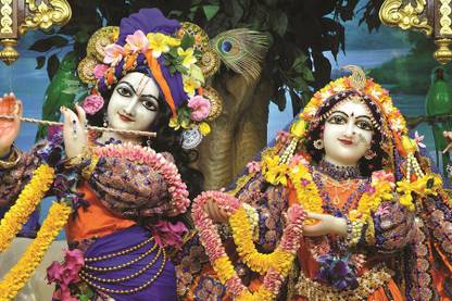 Sri Sri Radha Gopinath Close up 03 Paper Print