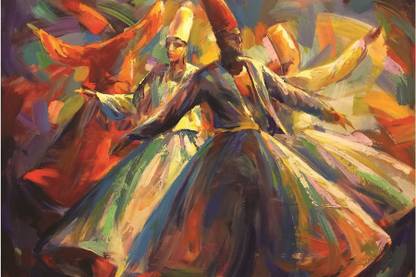 Sufi Painting Paper Print