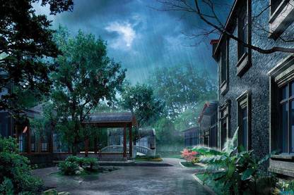 POAmazing 3D Animated Rain Paper Print