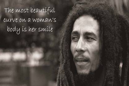 BOB MARLEY QUOTES Paper Print