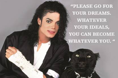 Michael Jackson About Dreams Paper Print