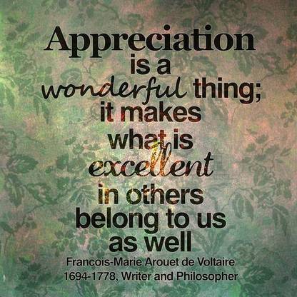 Appreciation quotes Paper Print