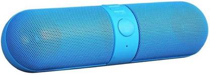 Electron Bluetooth Blue Capsule Speaker with FM | SD card input | MP3 music player | Portable Device | Handsfree | Mic | Stereo Speaker | Mini Speaker | High Definition Audio Compatible with Android Devices Capsule Pill Car 32 W Bluetooth Speaker
