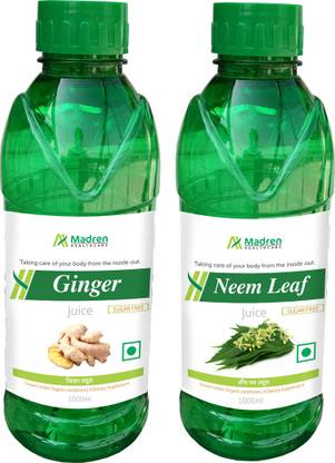 Madren Healthcare Ginger 1 Ltr & Neem Juice 1 Ltr
