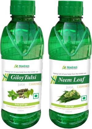 Madren Healthcare Giloy Tulsi 1 Ltr & Neem Juice 1 Ltr