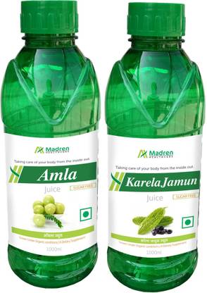 Madren Healthcare Amla 1 Ltr & Karela Jamun Juice 1 Ltr
