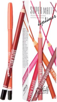 MN MENOW SUPER MATTE (12PICE) MULTICOLOUR CERMY LIPLINER PENCLE