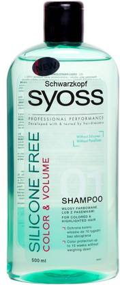 Schwarzkopf Syoss Silicone Free Color & Volume Shampoo