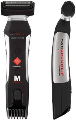Mangroomer (Marut Enterprises, LLC) MANGROOMER Ultimate Pro Body Groomer and Trimmer with Power Burst Trimmer 60 min  Runtime 10 Length Settings
