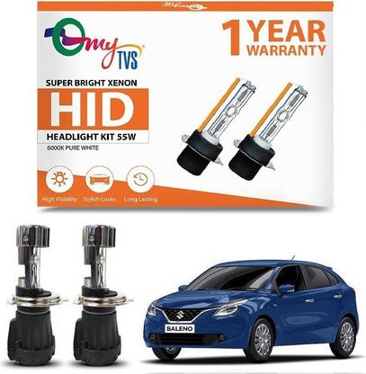 MYTVS H4 55W 6000K White HID High Power Headlight Bulb Conversion Kit New Baleno Vehical HID Kit