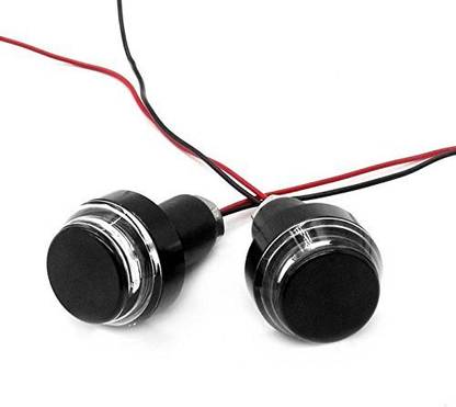 hjg 2X Motorcycle DRL/Turn Signal LED Light blinker Indicator Handle Bar End Bike Handlebar Weights