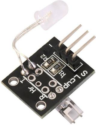 VGS MARKETINGS Heart beat Sensor Heart Rate Detector Module Finger pulse sensor for aurdino pjt Heartbeat Sensor 5v Detector Module Finger for Arduino Micro Controller Board Electronic Hobby Kit