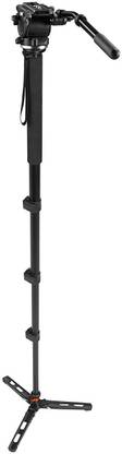 ए-इमेज MA-70S 6ft Handheld Multi Function Aluminum Fluid Video Monopod with EI02H Head for DSLR Cameras मोनोपॉड