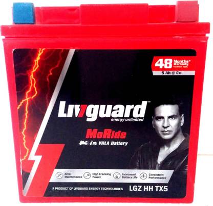Livguard LGZHHTX5 5 Ah Battery for Bike