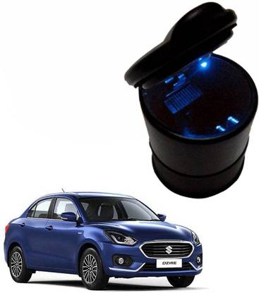 AdroitZ Mulitpurpose LED Light Cigarette Mini Dustbin/Cigarette Dustbin/Cigarette Car Dustbin For Swift Dzire Black Plastic Ashtray