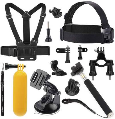 Luxebell Basic Common Accessories for Gopro Hero 5/4/3+/3/2/1, DBPOWER Waterproof Action Cam 12MP/ EX5000 WIFI 14MP FHD for Laptops
