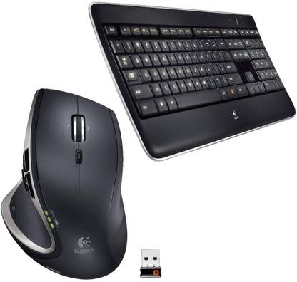 Logitech Wireless Performance Combo MX800, Backlit Keyboard, Wireless USB Mouse for PC Combo Set Designed for Gaming