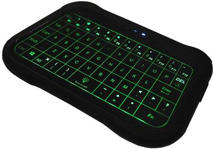 वेचिप T18 Full Touch Screen Keyboard 2.4G Backlit Tv Wireless Remote Control Backlight Air Mouse Work for Android Windows Mac OS Linux for TV Box. वायरलेस मल्टी-डिवाइस कीबोर्ड
