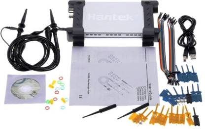 Hantek Usb Oscilloscope 6022BL 2CH 20mhz With 16 Ch Logic Analyzer Probes Clip Kit Digital Oscilloscopes Bandwidth Channels 2 PC Based Computer Based Oscilloscope