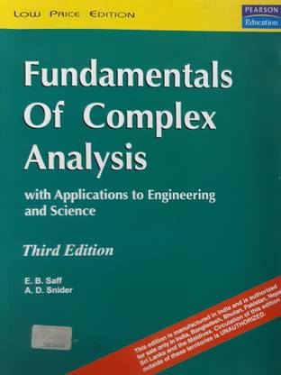 Fundamentals Of Complex Analysis With Applications To Engineering And Science