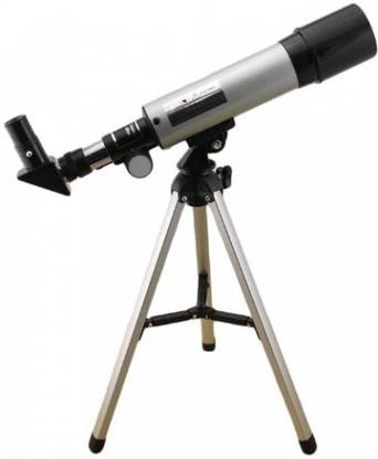 divinezon Land & Sky Telescope - Optical Glass & Metal Tube Refractor Telescope (90X Power) With Tripod & 2 Eyepieces Refracting Telescope