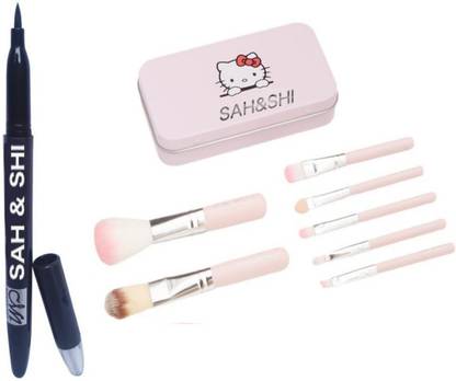 Sah&Shi Eyeliner With Makeup Brushes Set of 7