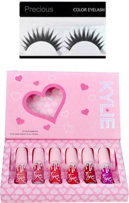 Precious Kylie jenner heart shape 6 in one& eyelashes