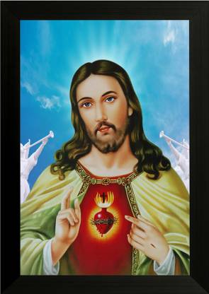 saf Jesus Large Digital Reprint 20 inch x 14 inch Painting