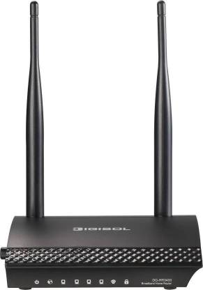DIGISOL DG-HR3400 Wireless Router 2.4 GHz 300 Mbps Wifi Speed Single Band External Antenna Ethernet (Cable Broadband)
